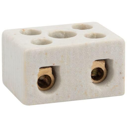 Клемма керамическая винтовая 10кв.мм 2 пары контактов с крепежным отверстием (уп.100шт) Rexant 07-6222