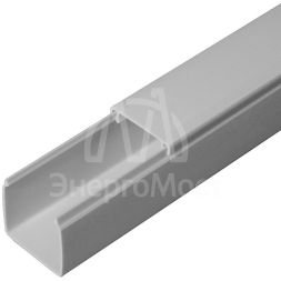 Кабель-канал 25х25 L2000 с двойн. замком RAL 7035 сер. Промрукав PR03.0073