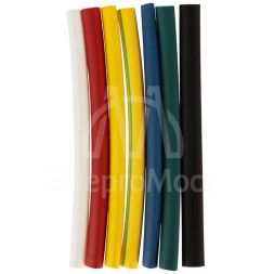 Набор трубок термоусадочных нг-LS 6/3 100мм 7 цветов по 3шт IEK UDR10-006-003-021-S