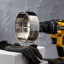 Коронка алмазная 110мм с центровочным сверлом Kranz KR-92-0022