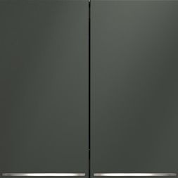 Выключатель 2-кл. СП S70 10А с подсветкой механизм титан Voltum VLS020206