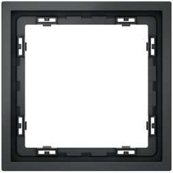 Рамка 1-м S70 пластик. графит Voltum VLS100107