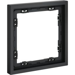 Рамка 1-м S70 пластик. графит Voltum VLS100107