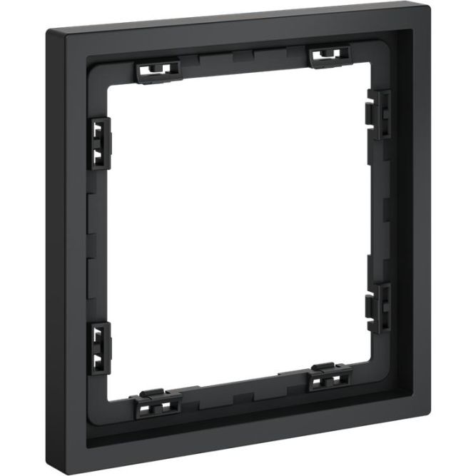 Рамка 1-м S70 пластик. графит Voltum VLS100107