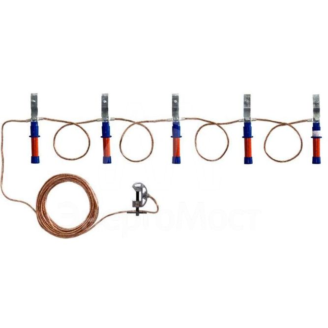 Заземление переносное ЗПЛ-1 Д для ВЛ до 1кВ 16кв.мм Диэлектрик Д157662