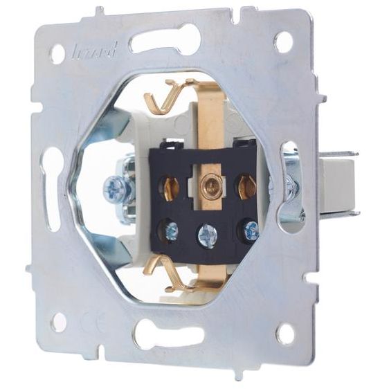 Розетка 1-м СП Vesna с заземл. с крышкой ПБТ механизм жемчуж./бел. перламутр LEZARD 742-3088-123B