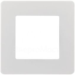 Рамка 1-м 12-5101-01 сатин бел. Эра Б0052499