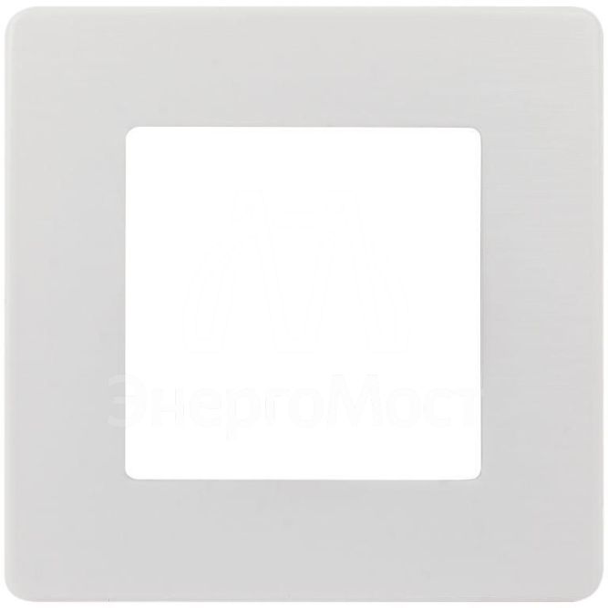 Рамка 1-м 12-5101-01 сатин бел. Эра Б0052499