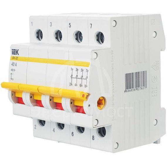 Выключатель нагрузки ВН-32 40А/4П IEK MNV10-4-040