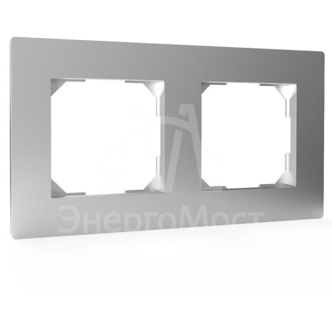 Рамка 2-м Pixel универс. алюм. TOKOV ELECTRIC TKE-PX-RM2-C03