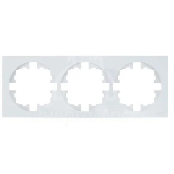 Рамка 3-м OSEN горизонт. квадрат бел. LEZARD 743-0200-148