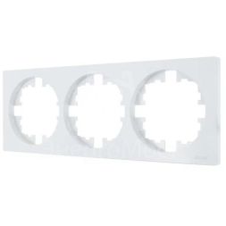 Рамка 3-м OSEN горизонт. квадрат бел. LEZARD 743-0200-148