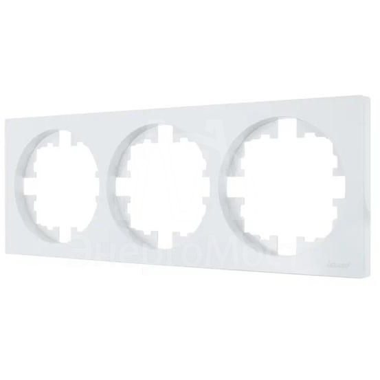 Рамка 3-м OSEN горизонт. квадрат бел. LEZARD 743-0200-148