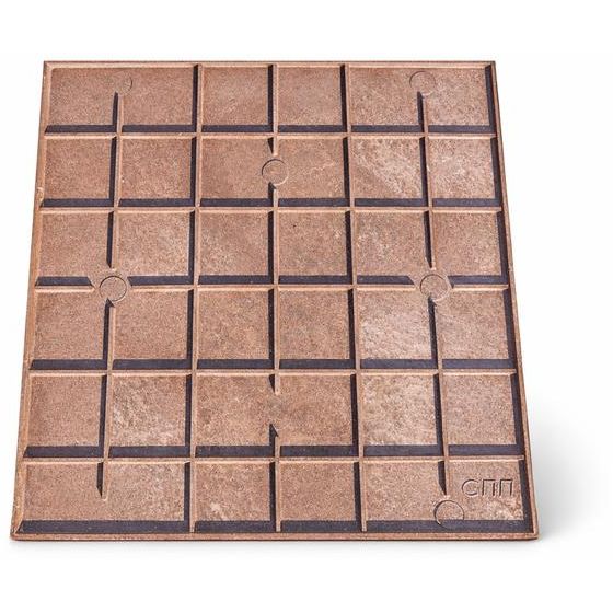 Плита для закрытия кабеля ПЗК &amp;quot;ОСТОРОЖНО КАБЕЛЬ&amp;quot; 480х480х16 красн. SPP 480