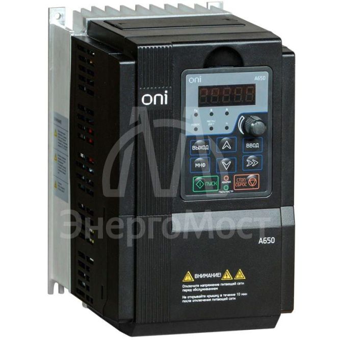 Преобразователь частоты A650 380В 3Ф 5.5кВт 13А ONI A650-33E055T