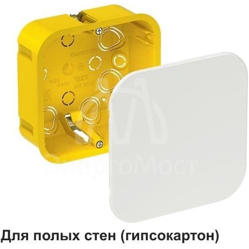 Коробка распределительная СП 100х100х50мм для гипсокартона SchE IMT35161