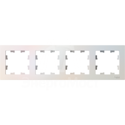 Рамка 4-м AtlasDesign универс. жемчуг SchE ATN000404