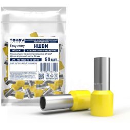 Наконечник штыревой втулочный изолированный НШВИ 25-16 TOKOV ELECTRIC TKE-NSVI-25-16-C07/50