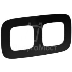 Рамка 2-м Valena Allure универсальная мат. черн. Leg 754402