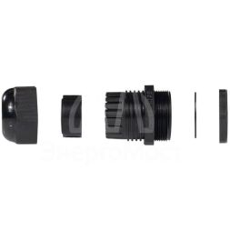Ввод кабельный пластиковый PG 16 (10-14 мм) черн. (уп.100шт) Fortisflex 88643