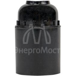 Патрон E27 карболитовый подвесной без наклейки черн. EKF LHC-E27-s