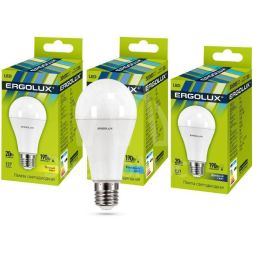 Лампа светодиодная LED-A65-20W-E27-6К ЛОН 20Вт E27 6500К 172-265В Ergolux 13184