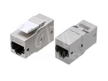 Адаптер проходной CA2-KJ-C6-SH-BK (coupler) RJ-45(8P8C) формата Keystone Jack кат. 6 4 пары экранированный черн. Hyperline 444916