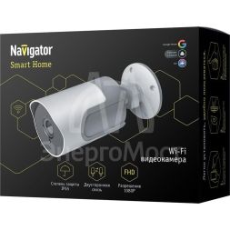 Видеокамера 14 548 Smart Home 130 град. IP65 FHD NSH-CAM-03-IP65-WiFi Navigator Smart Home 14548