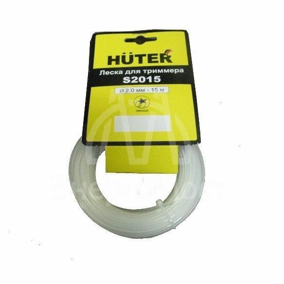 Леска Huter S2015 для триммера, 2 мм, звезда
