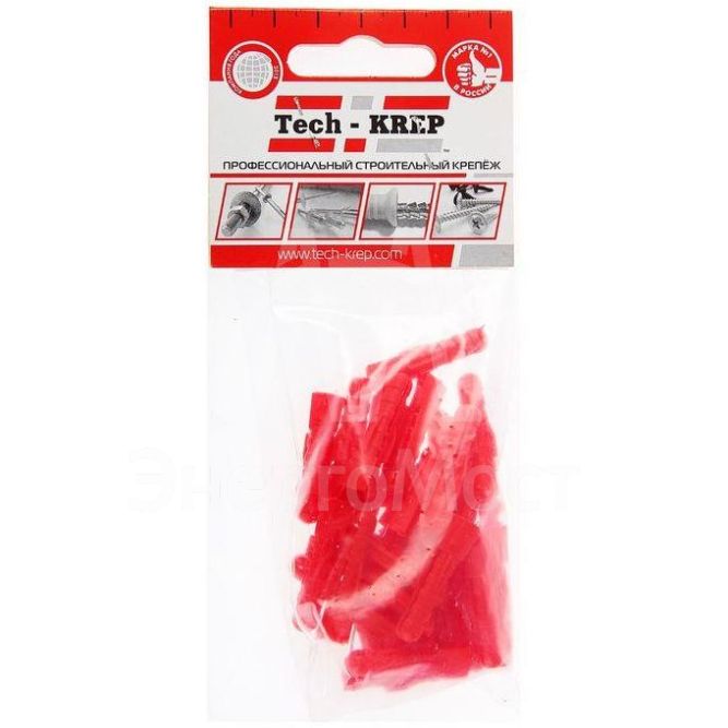 Дюбель распорный (тип Т) трехсегментный 6х30 (уп.30шт) Tech-KREP 112953