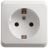 Розетка 1-м ОП Этюд 16А с заземл. бел. SchE PA16-003B