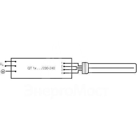 Лампа люминесцентная компакт. DULUX L 36W/840 2G11 OSRAM 4050300010786
