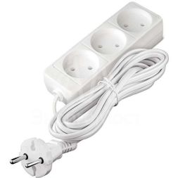 Удлинитель 3х5м без заземл. 6А IP20 ШВВП 1.3кВт Союз 481S-0305