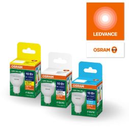 Лампа светодиодная LED G4 Value LVPAR1650 5W/965 CRI95 5Вт 6500К 500лм рефлектор прозр. GU10 170-250В OSRAM 4630557647999