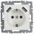Розетка BRITE РЮш10-1-БрБ 16А с USB A+A 2.1А с заземл. защ. шторки бел. IEK BR-R14-16-U21-D21-K01