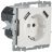 Розетка BRITE РЮш10-1-БрБ 16А с USB A+A 2.1А с заземл. защ. шторки бел. IEK BR-R14-16-U21-D21-K01
