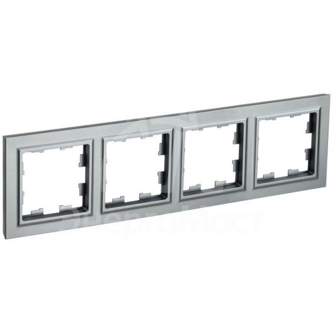 Рамка 4-м BRITE РУ-4-БрС сталь IEK BR-M42-K46