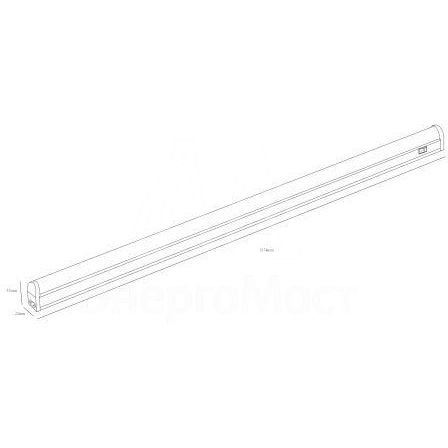 Светильник светодиодный LLED-01-16W-4000-W 16Вт 4000K L1172мм линейный с выключателем Эра Б0017428