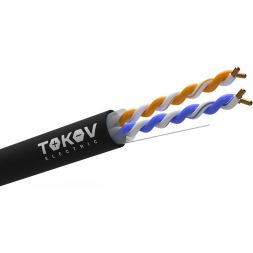 Кабель витая пара U/UTP 2х2х24AWG кат.5E PE outdoor 305м (м) TOKOV ELECTRIC TKE-C05-U22-5E-305-OD