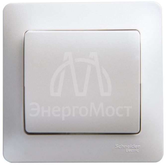 Выключатель 1-кл. СП Glossa 10А IP20 (сх. 1) 10AX в сборе перламутр SchE GSL000612