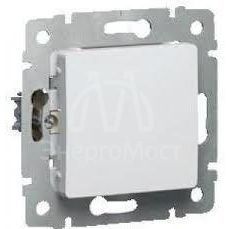 Механизм выключателя 1-кл. СП Cariva 10А IP20 250В авт. клеммы бел. Leg 773656