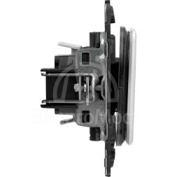 Механизм переключателя 1-кл. СП Valena Allure 10А IP20 250В 10AX с лиц. панелью безвинт. зажимы бел. Leg 752706