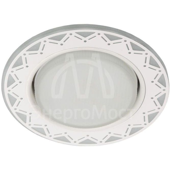 Светильник светодиодный DK LD27 WH/WH GX53 точечный; декор со светодиодной подсветкой бел./бел. ЭРА Б0037388