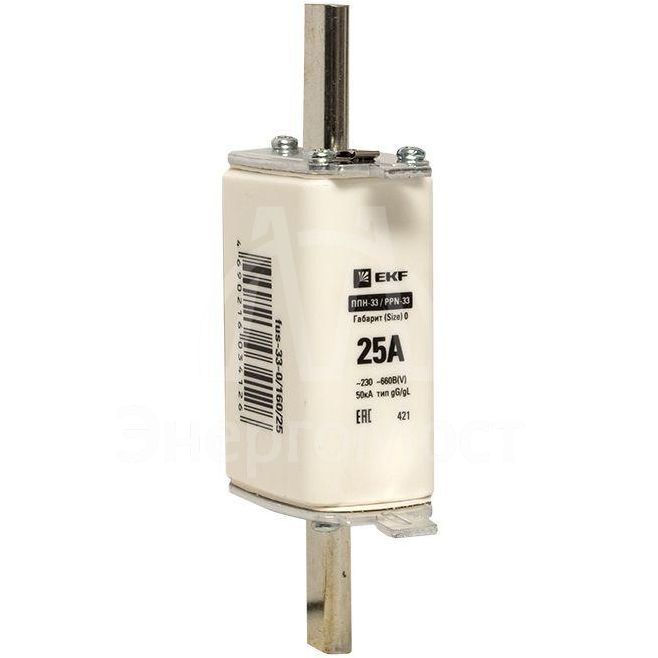 Вставка плавкая ППН-33 160/25А габарит 0 PROxima EKF fus-33-0/160/25