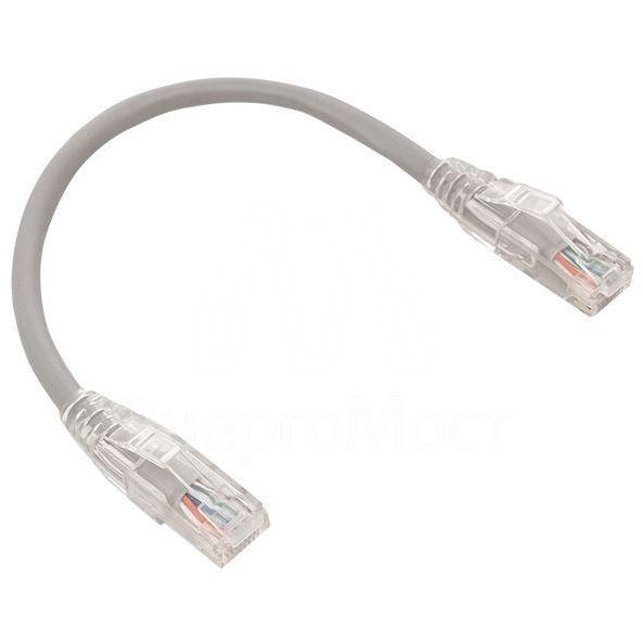 Патч-корд кат.5E UTP неэкранир. PVC сер. 5.0м TERACOM PRO EKF TRP-5EUTP-PVC-5M-GY