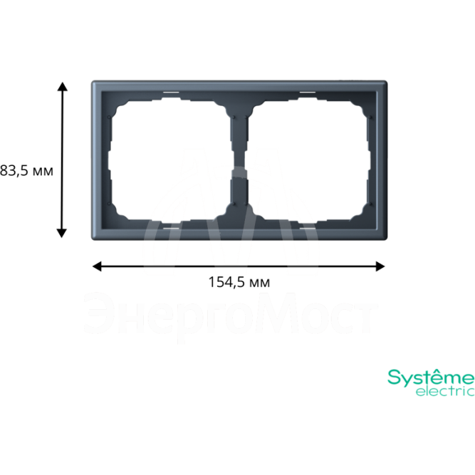Рамка 2-м ArtGallery универс. грифель SE GAL000702