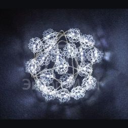 Гирлянда 14 049 NGF-DM001-20СW-2AA-белые снежинки Navigator 14049