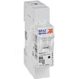 Выключатель автоматический модульный OptiDin BM63-1B6-4.5-УХЛ3 КЭАЗ 329499