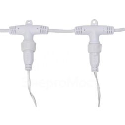 Гирлянда Дождь &amp;quot;ПЛЕЙ-ЛАЙТ&amp;quot; 2х3м 448LED 27Вт 220В IP44 тепл.бел. прозр. провод NEON-NIGHT 235-156-6