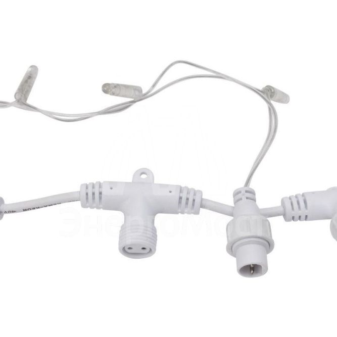 Гирлянда Дождь &amp;quot;ПЛЕЙ-ЛАЙТ&amp;quot; 2х3м 448LED 27Вт 220В IP44 тепл.бел. прозр. провод NEON-NIGHT 235-156-6